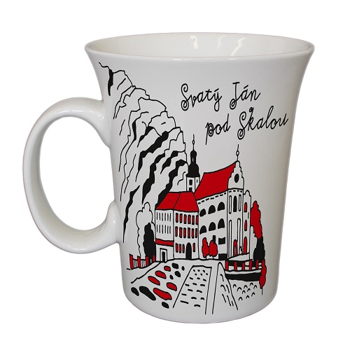 hrnek 0,3 vysoký porcelán Karlštejn